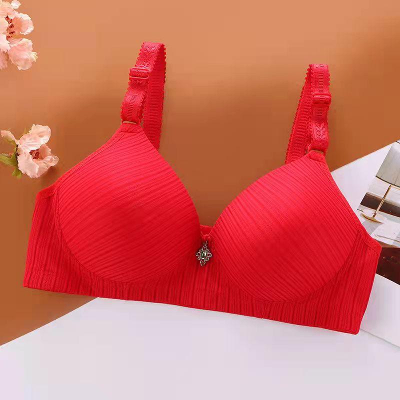 Comfortable Sexy Breathable Skin-friendly Thin No Steel Ring Anti-sagging Gathered Women's Underwear Bra