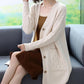 Spring Sweater Cardigan Women's Mid-length Loose Large Size Knit Sweater Jacket for Autumn and Winter