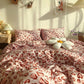 Fresh Banana Leaf Ins Four-piece Bedding Quilt Cover Bedding Set