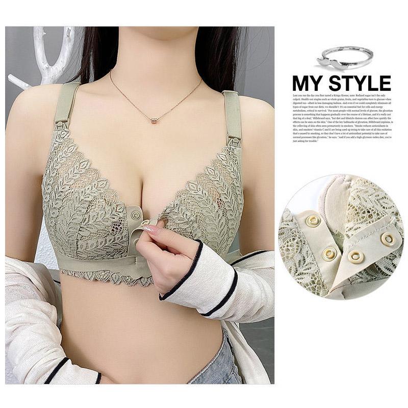 Breast Feeding Bra Gathers Anti Sagging Sexy Lace for Pregnant Women Postpartum Feeding Special Thin Underwear for Pregnant Women