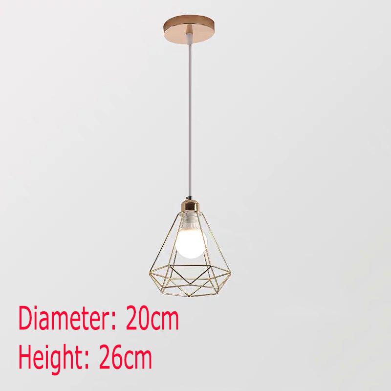 Nordic Style Simple Dining Room Small Chandelier Hallway Porch Star Light Retro Balcony Chandelier