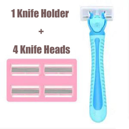 Shaver Female Armpit Hair Pubic Hair Private Parts Whole Body Epilator Knife Manual Epilator Safety