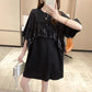Shiny Sequins Women summer Dress Girl Loose O-Neck short Sleeve Casual Long T-shirt Dress Loose