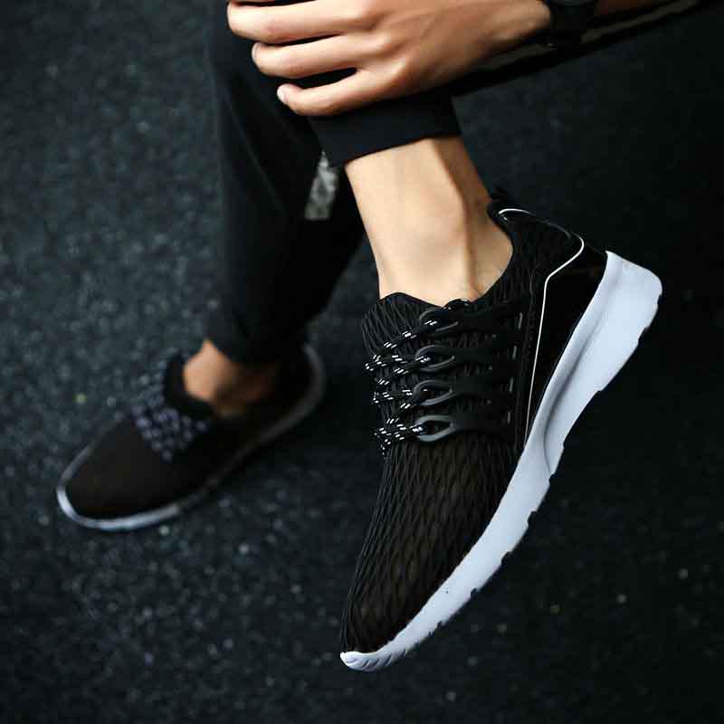 Size39-44 Summer Men Sneakers Sandals Mesh Breathable Basketball Shockproof Lightweight Running Shoes Comfortable Deodorant Sport Shoes
