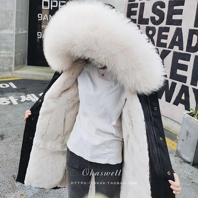 Women Retro Faux Fur Parka Coats Outwear Long Warm Overcoat Girl