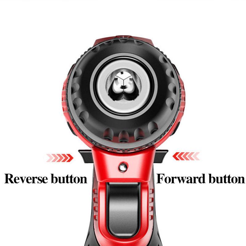 12V Luxury Household Electric Screwdriver Set Digital Display Cordless Electric Drill with Tool Box