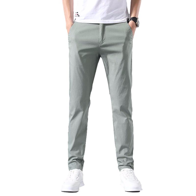 Spring Casual Pants Men's Slim Straight Trousers Youth All-match Men's Trousers