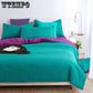 Bedding Solid Color Double Combed Matte Four Piece Set  Dormitory Simple Quilt Cover Bed Sheet