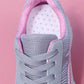 Spring and Autumn Sports Shoes Girls Running Non-slip Thick-soled Casual Shoes Students All-match