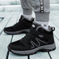 Walking Shoes Winter Cotton Shoes Plus Velvet Warm Leather Surface Waterproof and Ski-proof High-top Snow Boots Male