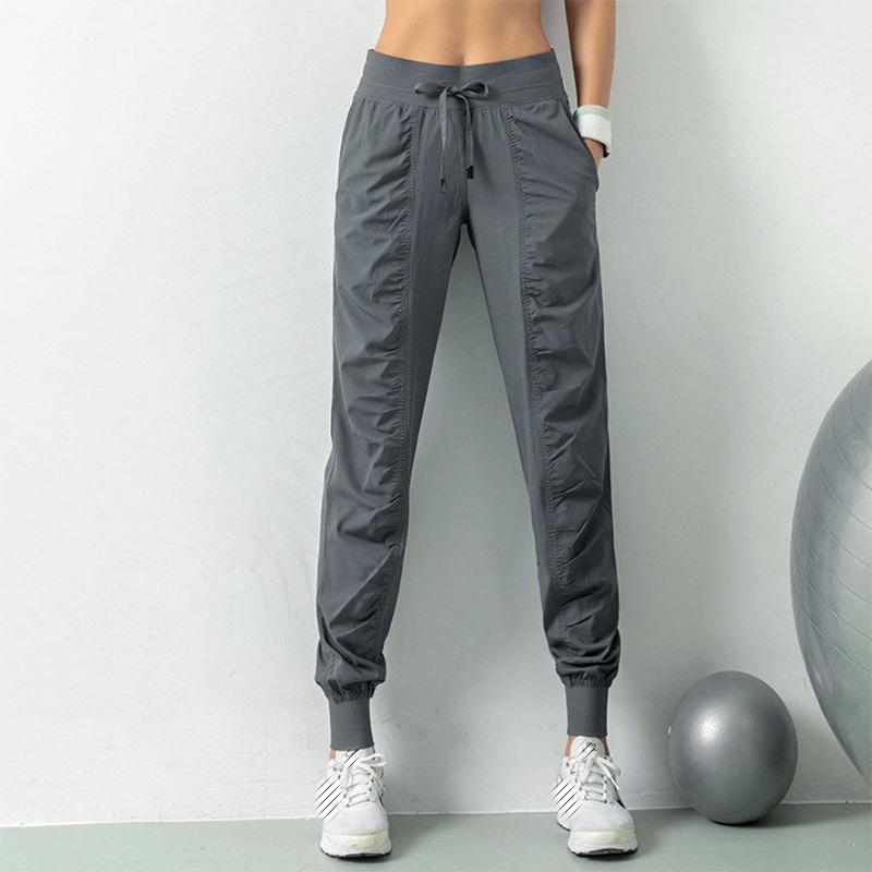 High Waist Slim Sports Trousers Women's New Closed-mouth Tight-fitting Loose Quick-drying Casual Pants Fitness Clothes Running Pants Breathable