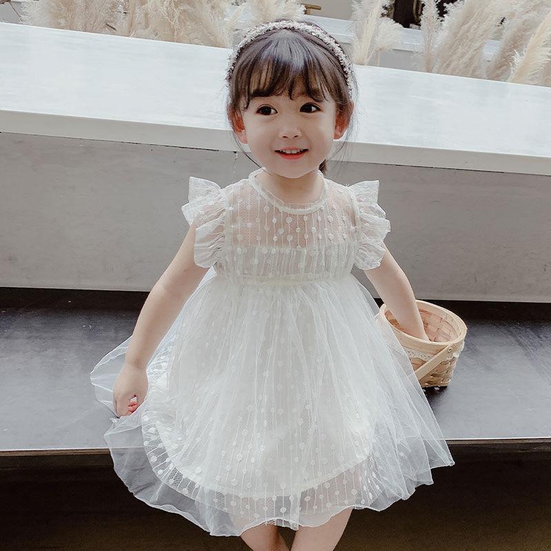 Girls Fluffy Cake Dresses Mesh Skirt Embroidery Ruffle Kids Christmas Party Costume Birthday Tutu Gown Children Clothing