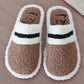 Autumn and Winter Pure Cotton Slippers Indoor Non-slip Soft-soled Shoes Warm Simple and Comfortable Casual Plush Cotton Shoes