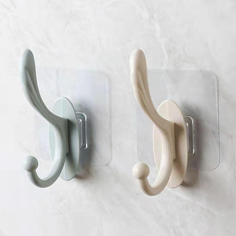 Perforation-free Coat Hook Wall-mounted Thickened Thickened Door Back Hook Bathroom Coat Rack Hook Bathroom Hooks