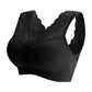 1 Piece of Lace Underwear Bra Middle-aged Women's Sports No Steel Ring Vest Style Large Size Gather Beautiful Back