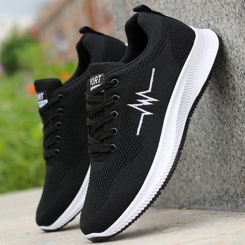 39-44 Men Mesh Sneakers Wear-resistant Outdoor Basketball Shoes Deodorant Lightweight Running Shoes Comfortable Deodorant Black Sport Shoeses