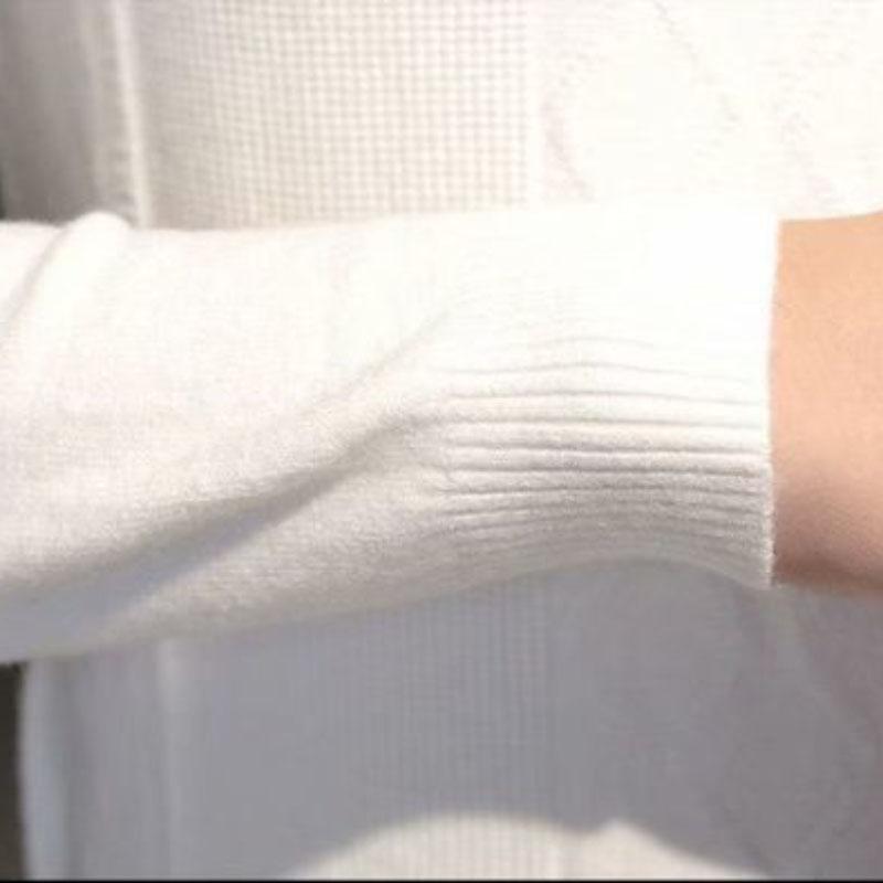 Men's Warm and Comfortable Bottoming Shirt Slim Solid Color Knitted Half High Neck Zipper Sweater