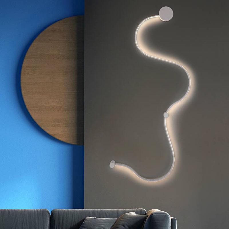 Modern LED Wall Light Scandinavian Sconces Bedroom Bedside Decoration Living Room Corridor Wall Lamp