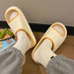Slippery Slippers Women's Summer Indoor and Outdoor Wear At Home Non-slip Soft Thick Bottom Sandals and Slippers Light and Soft