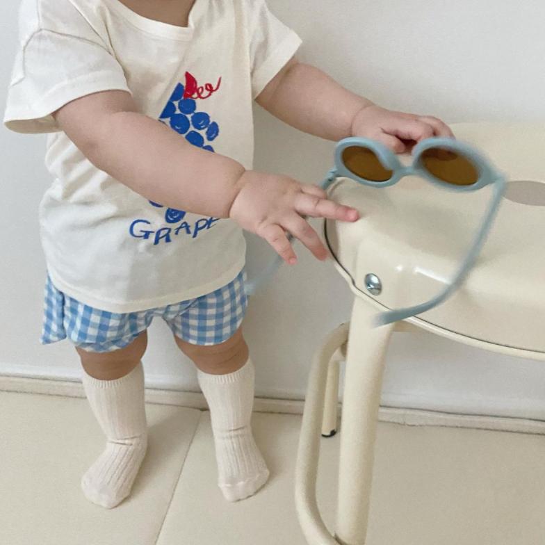 Kids Baby Girl Boy Clothes Set Tops Solid Cartoon Short Sleeve Shirt Crop Pants Summer Casual Outfit Sets Girls Boys 0-4Y