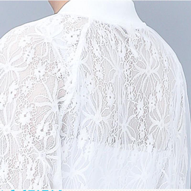 Lace Breathable Sun Protection Clothing Women's Loose and Thin Sun Protection Clothing Air Conditioning Shirt Short Cardigan Jacket
