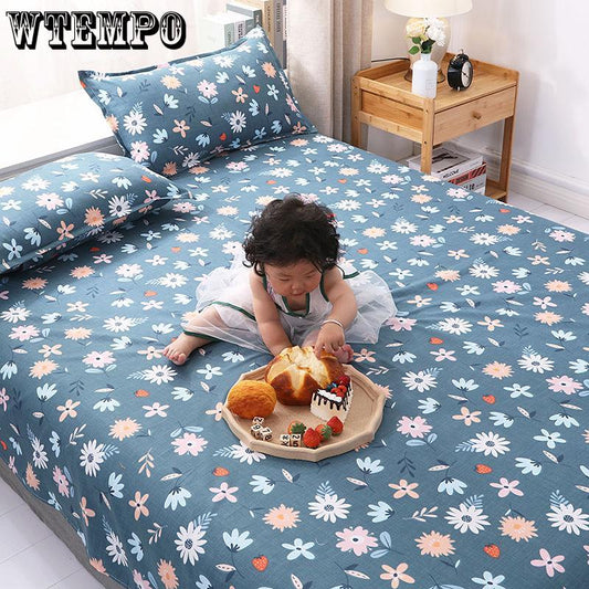 Four Seasons Universal Skin-friendly Sheet Single Piece Small Large Multi-specification Printed Pattern Bed Sheet