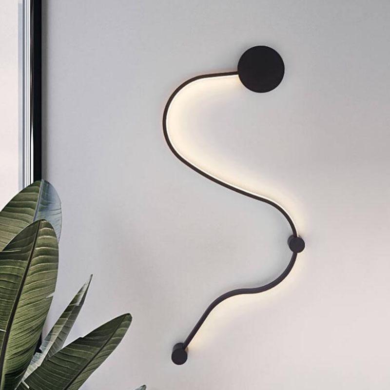 Modern LED Wall Light Scandinavian Sconces Bedroom Bedside Decoration Living Room Corridor Wall Lamp