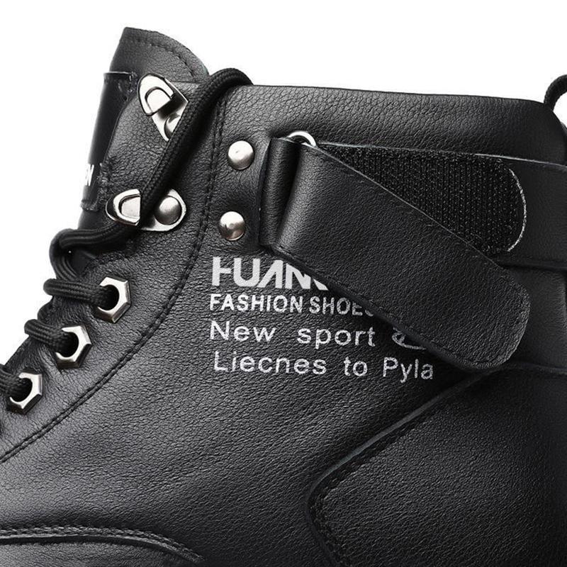 Autumn and Winter Plus Velvet Korean Version of The British Martin Boots Men's Leather Boots