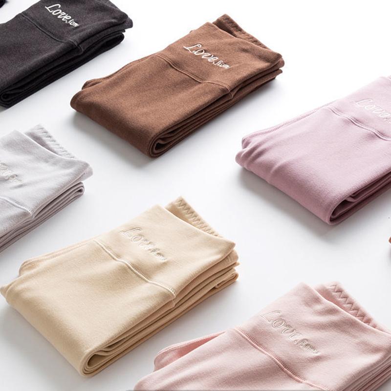 Women Winter Autumn Pants Thermal Underwear Female Tight Wearable Pants Thicken Windproof Comfortable Soft Lining Warm Sweatpants High Elasticity Slim