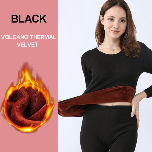 Women's Thermal Underwear Thickened Plus Velvet Youth Cotton Super Soft Couple Warm Suit Qiuyi Long Trousers