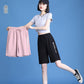 Ice Silk Wide Leg Pants Women's Summer High Waist Loose and Thin Large Size Quick-drying Casual Sports Shorts