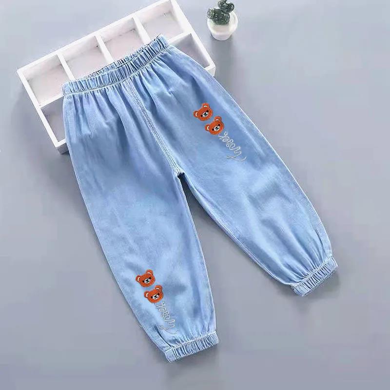 Girls' Pants Summer Baby Mosquito Pants Small and Medium Children's Clothing Leggings Children's Bloomers Trousers  Thin and Loose