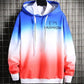 Hooded Sweater Men's Sweater Loose Large Size Gradient Color Long-sleeved Sweatshirts Autumn Trend Couple Jacket