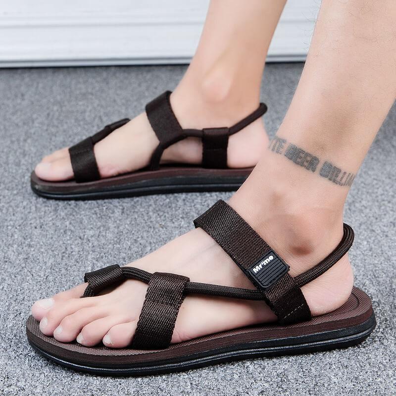 Summer Beach Shoes Men Sandals Roma Leisure Breathable Clip Toe Dual-purpose Sandals Male Soft Shoes