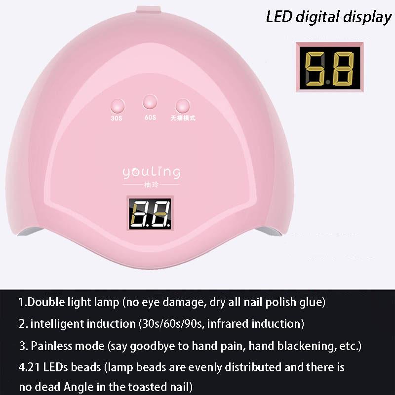 Gel Nail Polish Starter Kit UV LED Lamp Dryer Nail Gel Polish Kit Manicure Tools Set Nail Art Tools