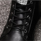 Men's Shoes Winter Fleece Warm Shoes Ski-proof Boots High-top Waterproof Cotton Short Boots