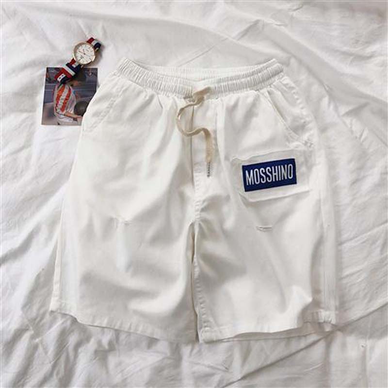 Summer Men's Loose Sports Wide-leg All-match Five-point Pants