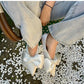 Bowknot Flat Shoes Women's Ballet Shoes Elegant Temperament Single Shoes Women
