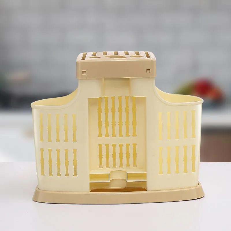 Multi-function Kitchen Storage Rack Fruit Knife Storage Rack Household Multi-function Drain Kitchen Supplies Storage Box