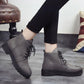 Pair of Women Shoes Women Ankle Boots Lace Up England Round Toe Flat Pair of Women's Martin Boots