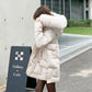 Warm Thicken Ladies Coats Solid Color Mid-length Parka Jackets Women Winter Coats Large Size Cotton Padded Coats