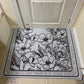 Entrance Door Mats Semi-circular Nordic Entrance Door Silk Loop Non-slip Carpet Entrance Mats Can Be Cut