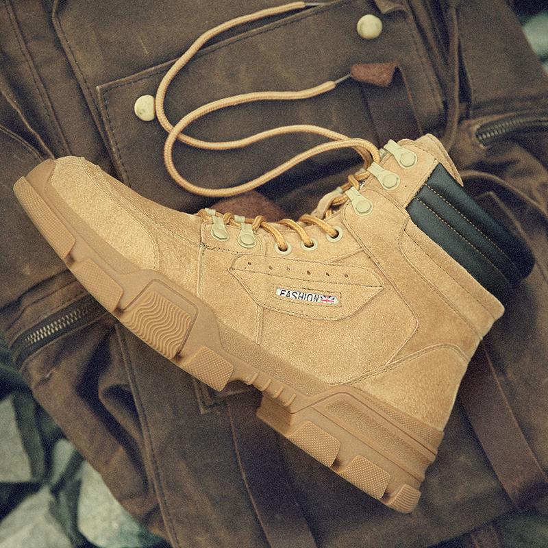 Martin Boots Men's Boots High Top Snow Boots Men's Shoes Autumn and Winter Work Shoes Desert Boots