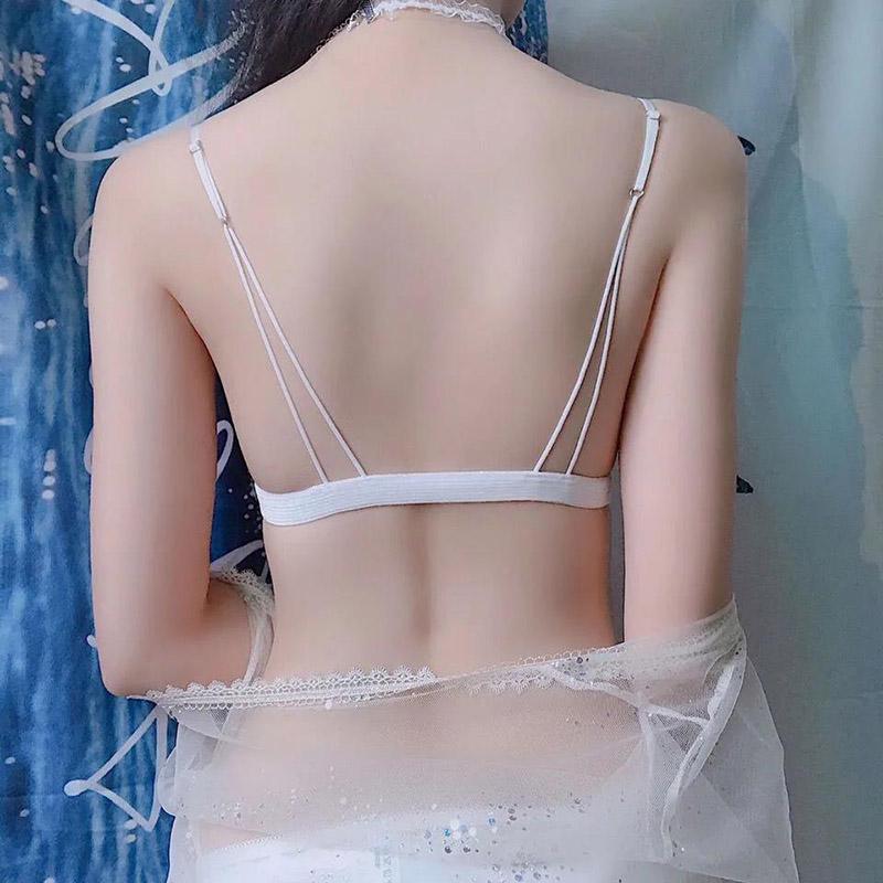 Front Buckle Rimless Beautiful Back Underwear Sexy Girl Traceless Bra Thin Upper Bra