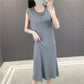 Mid-length sleeveless knit vest skirt sweater skirt for women wearing autumn and winter wear