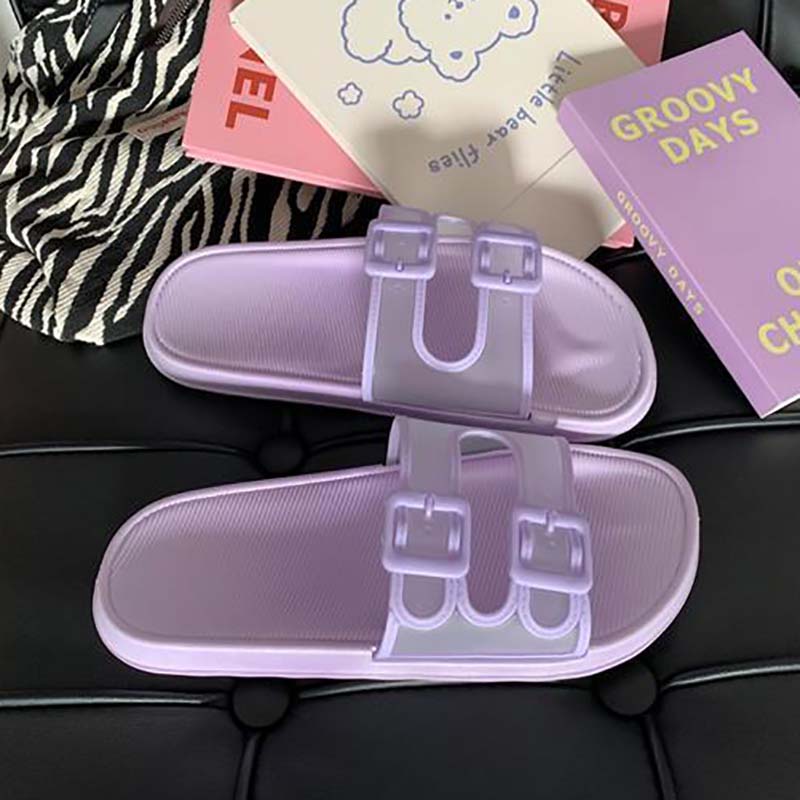 Cute Girl Heart Sandals and Slippers Student Home Fashion Non-slip Indoor Outdoor Sandals and Slippers Female Summer