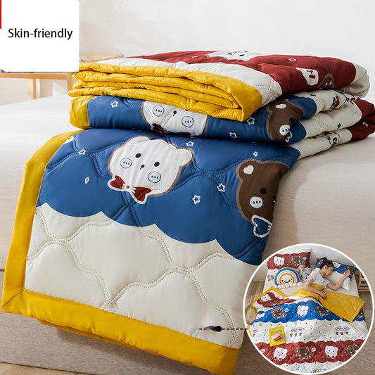 Summer Skin-friendly Thin Air Conditioning Quilt Single Double Summer Cool Quilt