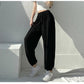 Women's Sports Pants Loose Trousers High Waist Wide Leg Pants Jogging Pants Bloomers
