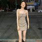 Women's Summer Design High End Open Back Show Thin Suspender Sexy Crowd Dress