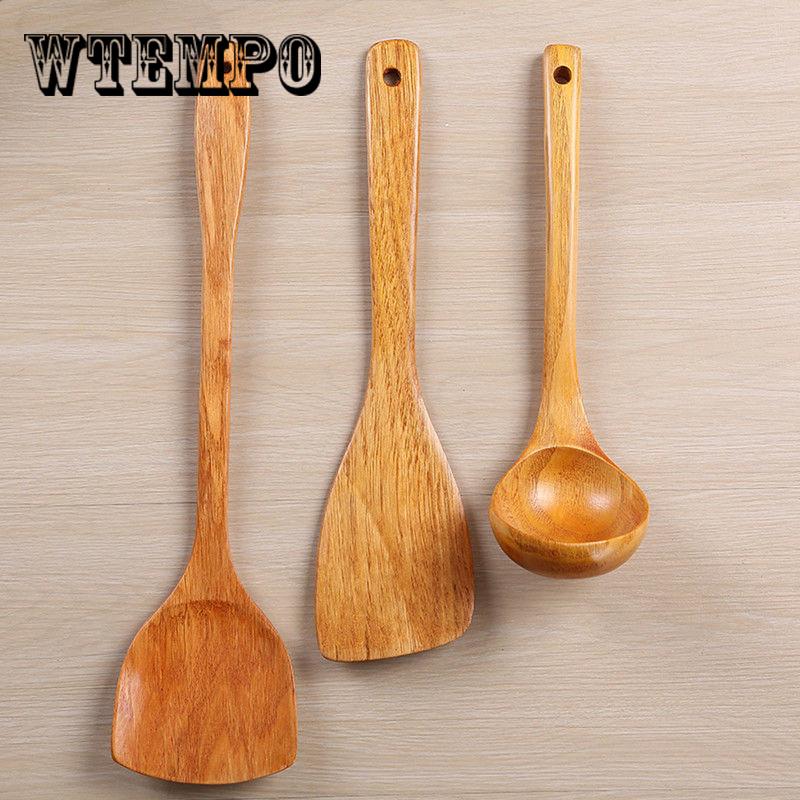 Bamboo Cooking Tool Bamboo Wood Kitchen Tools Spoon Spatula Cooking Mixing Utensils